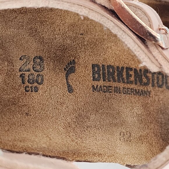 BIRKENSTOCK Rio AS Girls Kids Birko-Flor - Electric Metallic Copper Pink - Picture 8 of 9